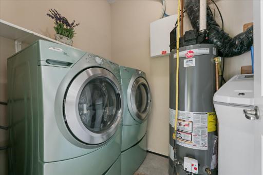 Lower level laundry room