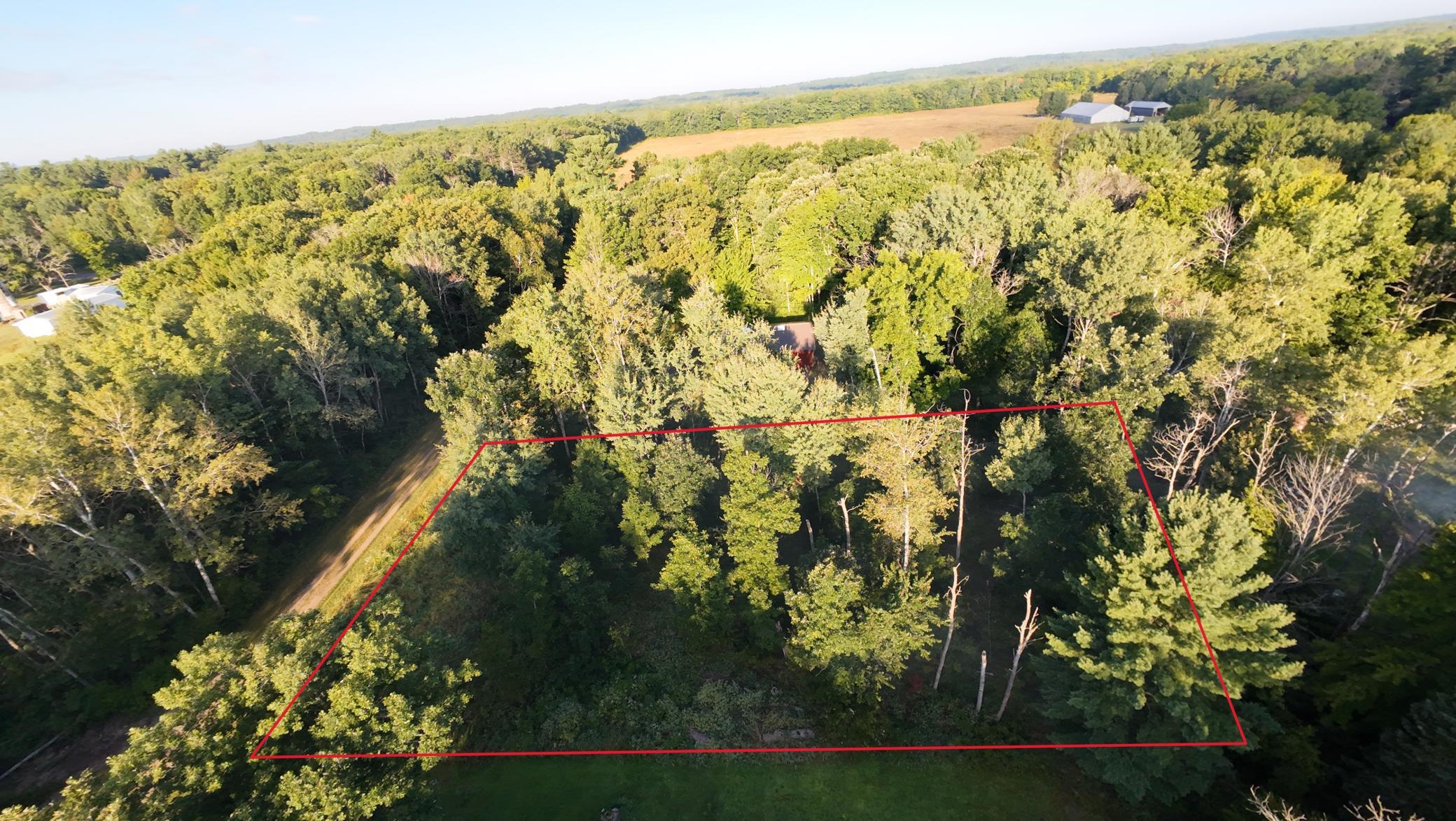 Approximate lot lines looking West