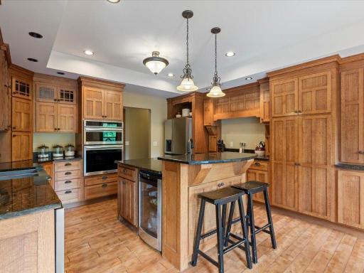 Kitchen with stainless steel appliances