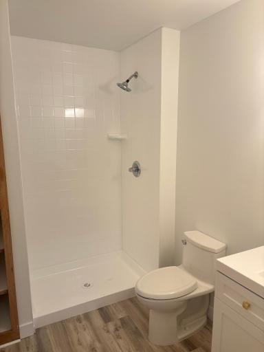 Basement bathroom shower refinished