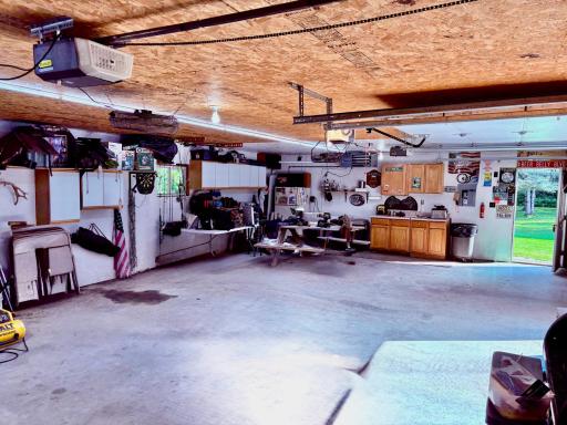 Inside garage