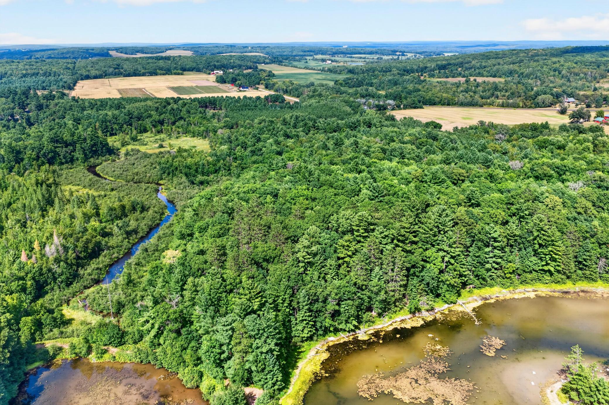 Bashaw Brook flowing through the property.