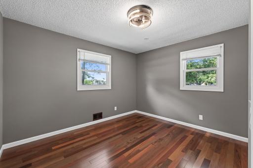 3 Bedrooms on the main floor. 2 larger rooms either of which could be featured as the primary bedroom