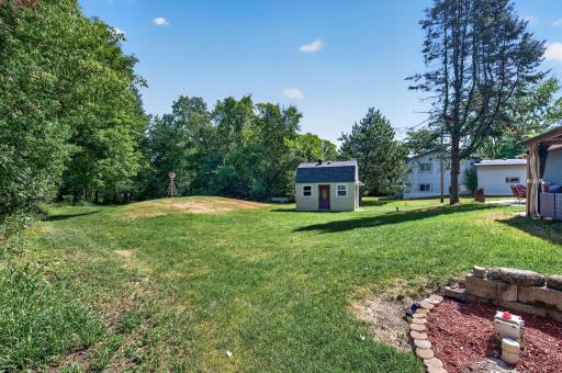Large storage shed. Private and peaceful surroundings.