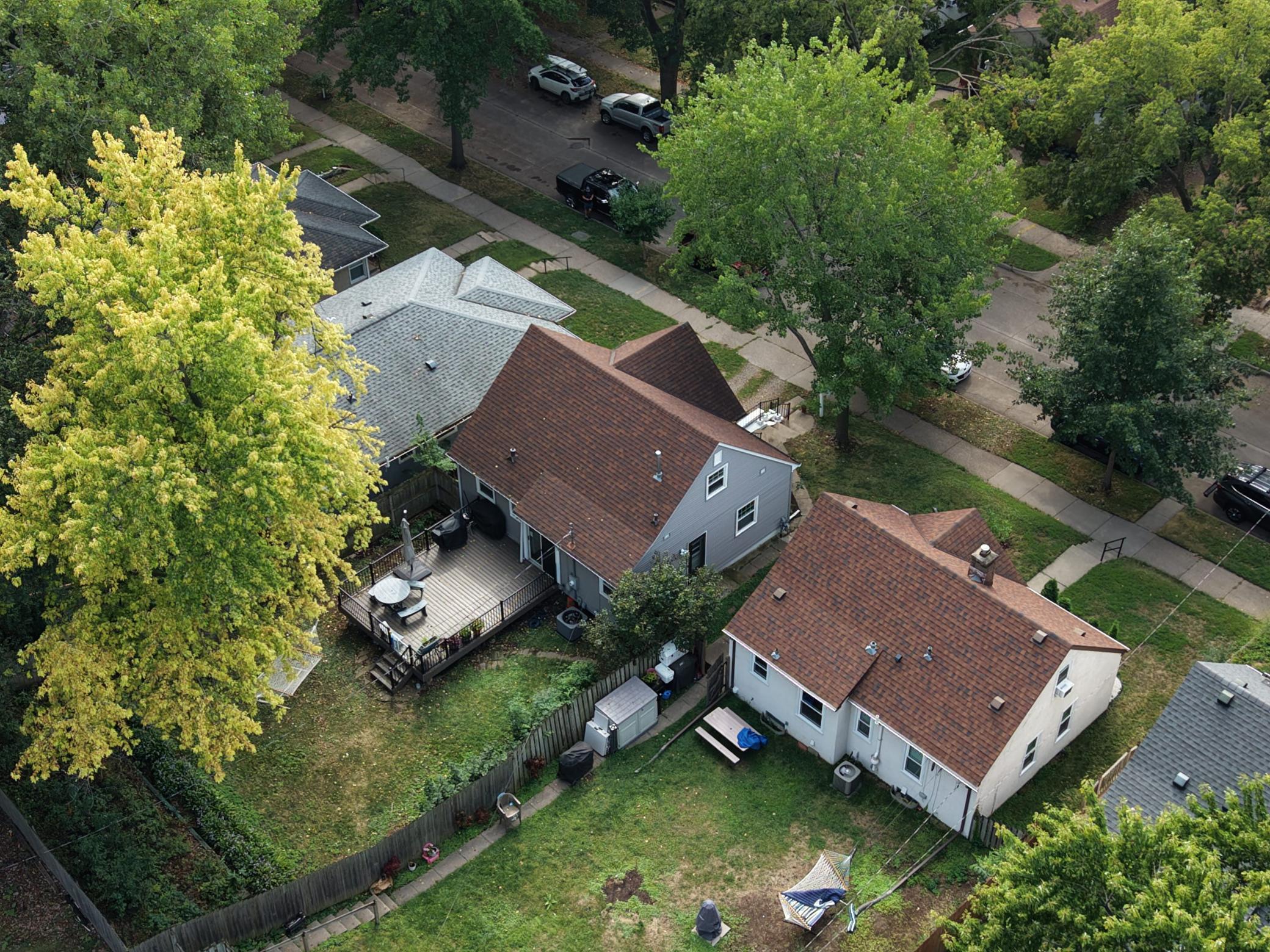 Overhead Backyard View