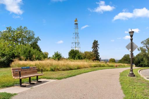 Miles of trails, lawns, and kids play areas.