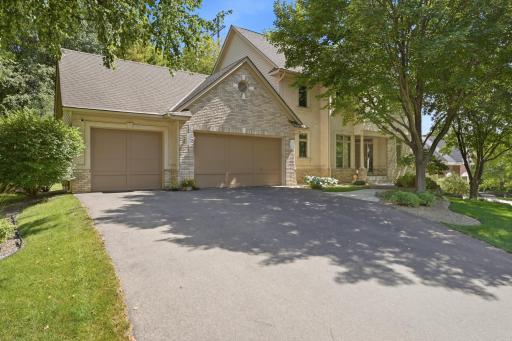 Oversize 3 car garage that is all finished with lots of built in cabinets