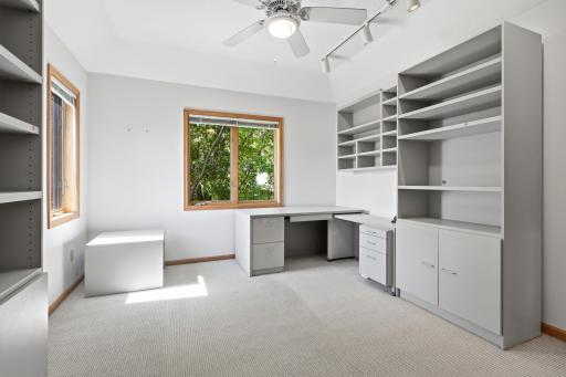 There are 3 additional bedrooms up. Seller has used this bedroom as an office, and the desk and cabinets can stay with the house, or seller will remove prior to closing