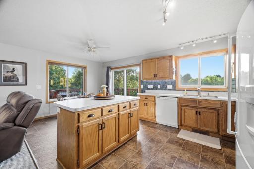Kitchen with island