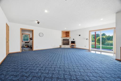 Family room with walkout to the backyard.