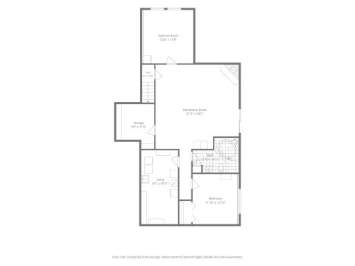 Lower Level Floor Plan - 1475 Oak Ridge Circle