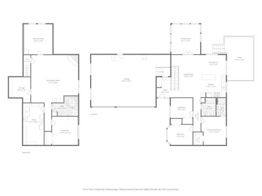 Main and Lower Level Floor Plans - 1475 Oak Ridge Circle