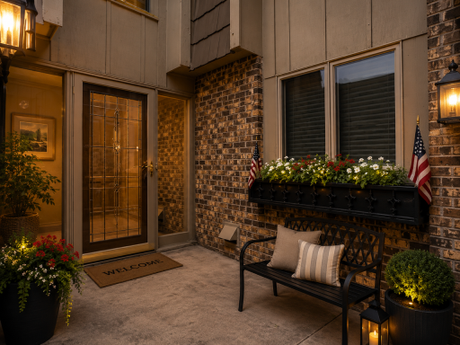 A private gated patio welcomes you and your guests home