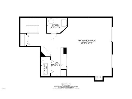 Lower level floor plan