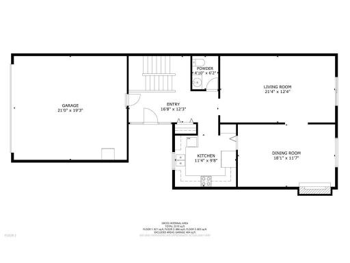 Main level floor plan