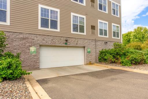 Convenient underground parking garage with two included parking spaces.