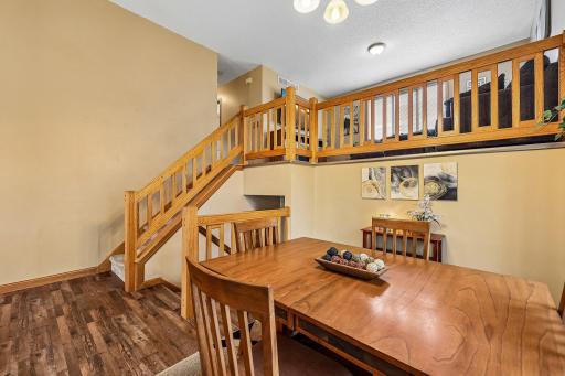 Spacious dining area provides a comfortable setting for everyday meals and gatherings.