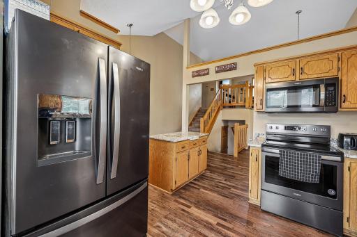 Functional kitchen layout with easy flow into the adjacent living and dining spaces.