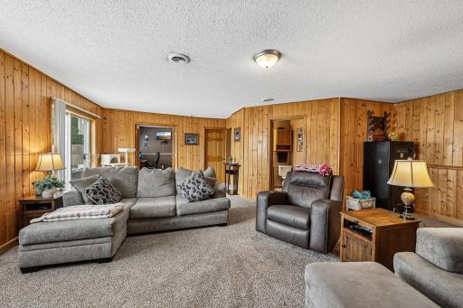 Versatile lower-level living area provides room to spread out.
