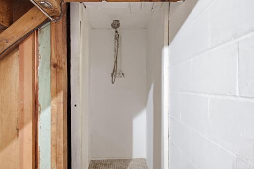 Shower in the basemen