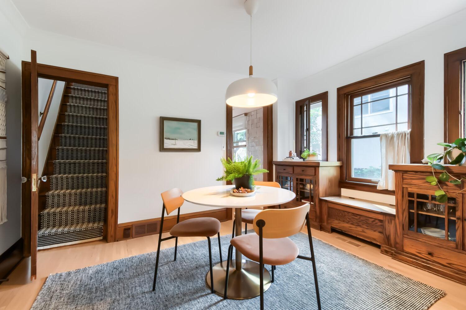 Dining Room with built ins.
