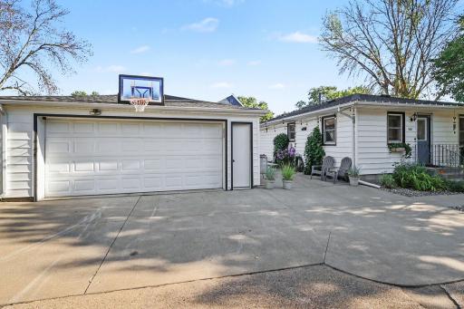Detached 2-car garage with concrete approach and extra storage potential.