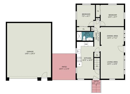 Main-level floor plan for 502 Central Ave S.