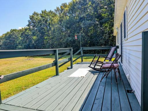 Freshly painted decks