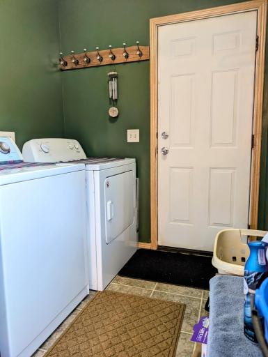 Laundry in entryway