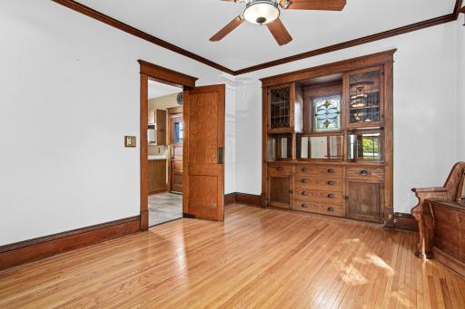 Dining rm to kitchen & back door