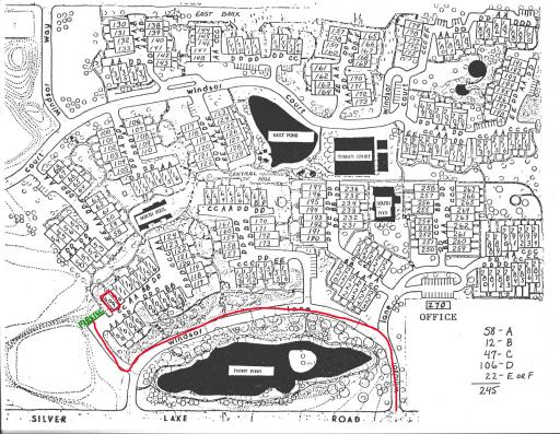 Windsor Green Site Plan - enter from Silver Lake Road