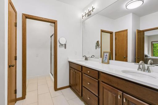 Separate toilet and shower room