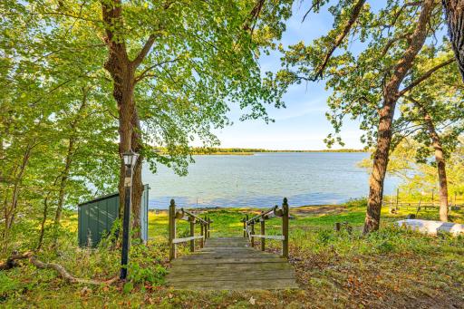 Enjoy 360' of hard sandy bottom lake shore.