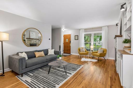 Hardwood floors and great natural light throughout the main living spaces.