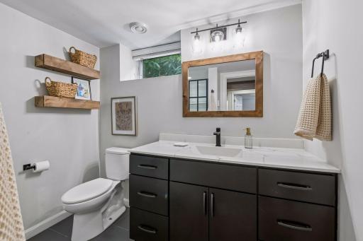Lower level 3/4 bath