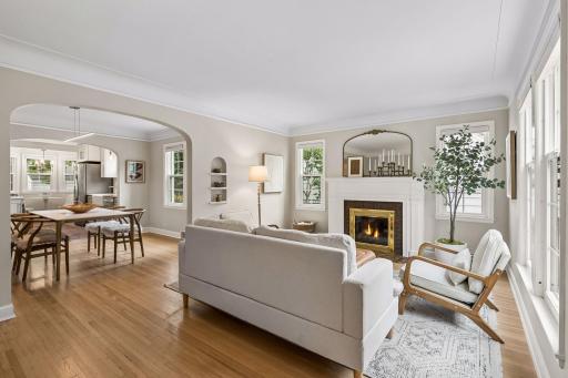 Hardwood floors bounce natural light
