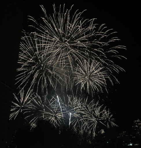 Front row view to the Minneapolis Aquatennial fireworks show every summer!