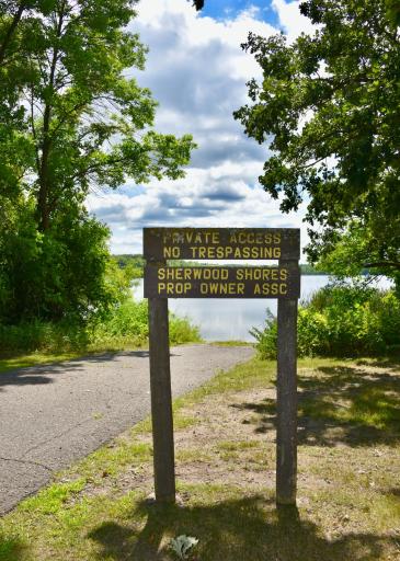 Pickerel Lake private launch site