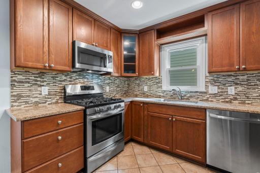 Tastefully updated kitchen makes it a pleasure to prepare meals