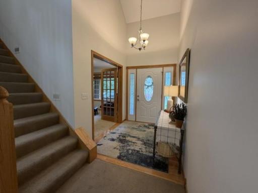 Warm and Inviting front foyer area