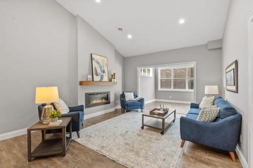 Living room with vaults