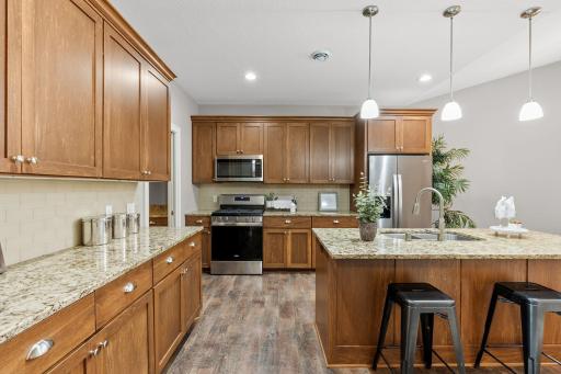 Kitchen with tons of counter space.