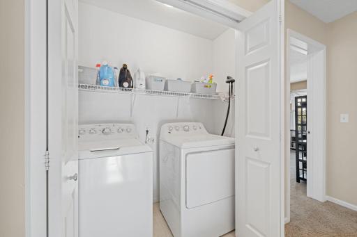 Upper level laundry makes this chore a breeze!