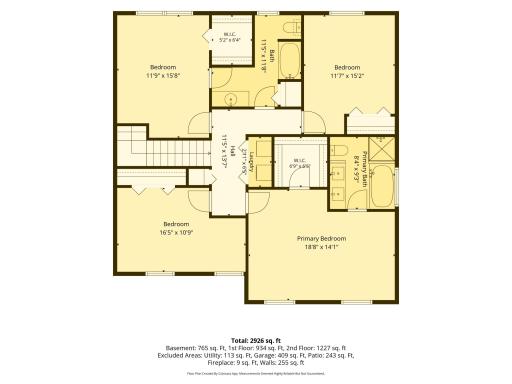 Upper Level Floor Plan