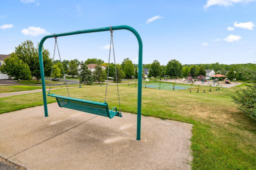 Tennis & basketball courts, swings, even a gazebo!