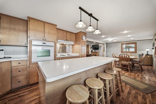 Eat in kitchen and even more space in dining area