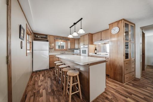 Large kitchen area with tons of counter space