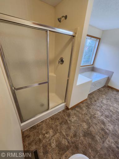 Master suite soaking tub, separate shower