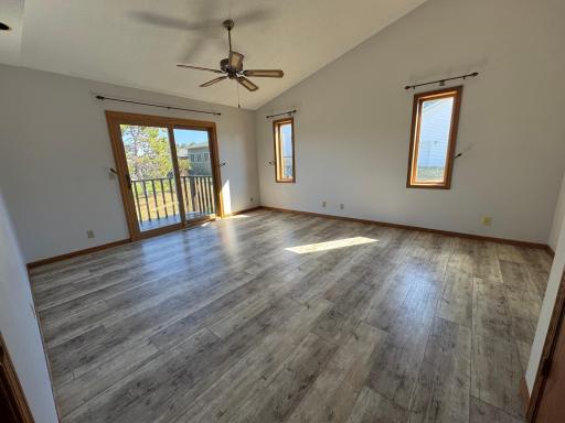 Primary bedroom with walkout