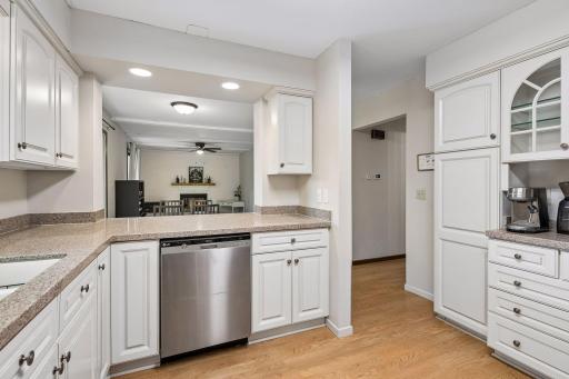 Kitchen looking into family room